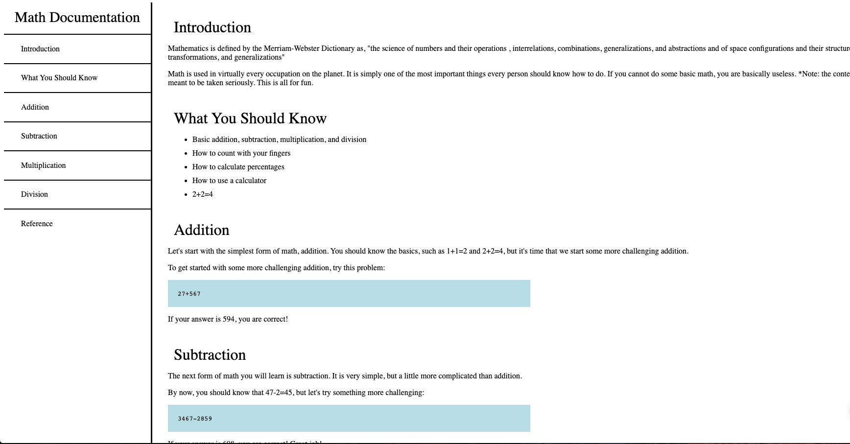 technical document page